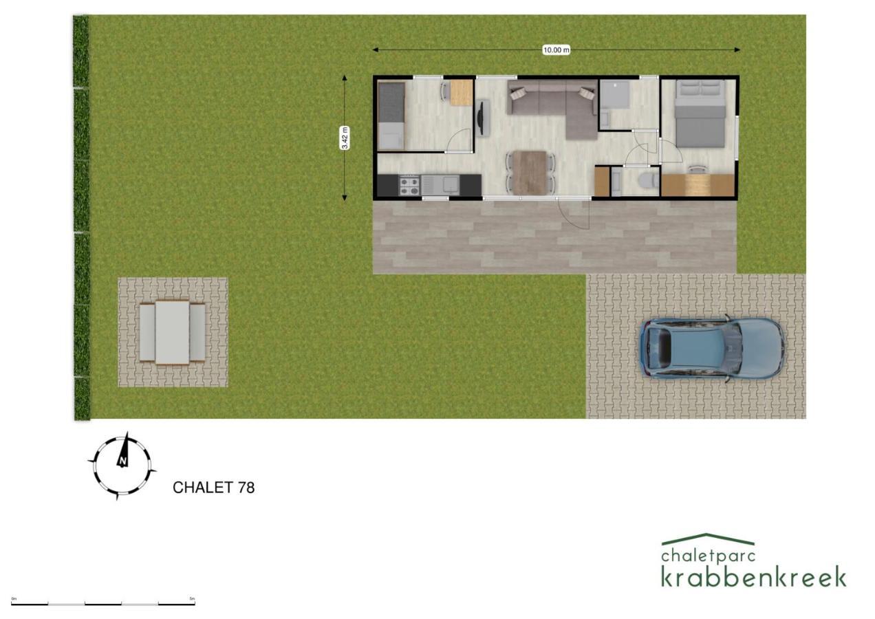 Chaletparc Krabbenkreek Zeeland - Chalet 78 Sint-Annaland Buitenkant foto